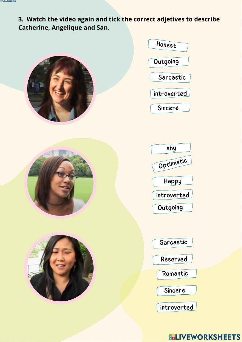 Personality and Feelings