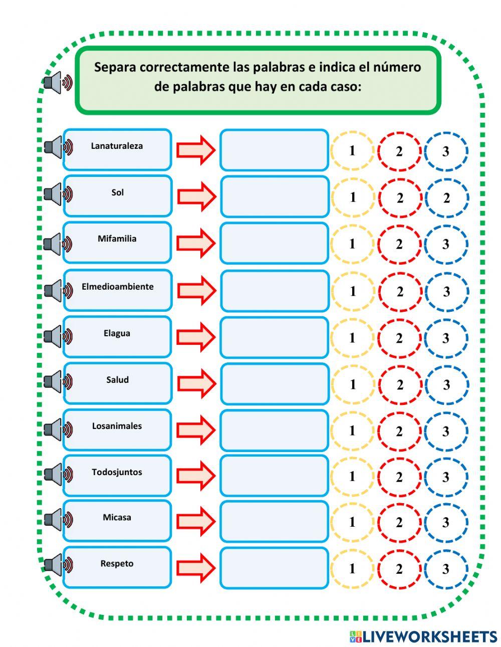 Fragmentación de Palabras