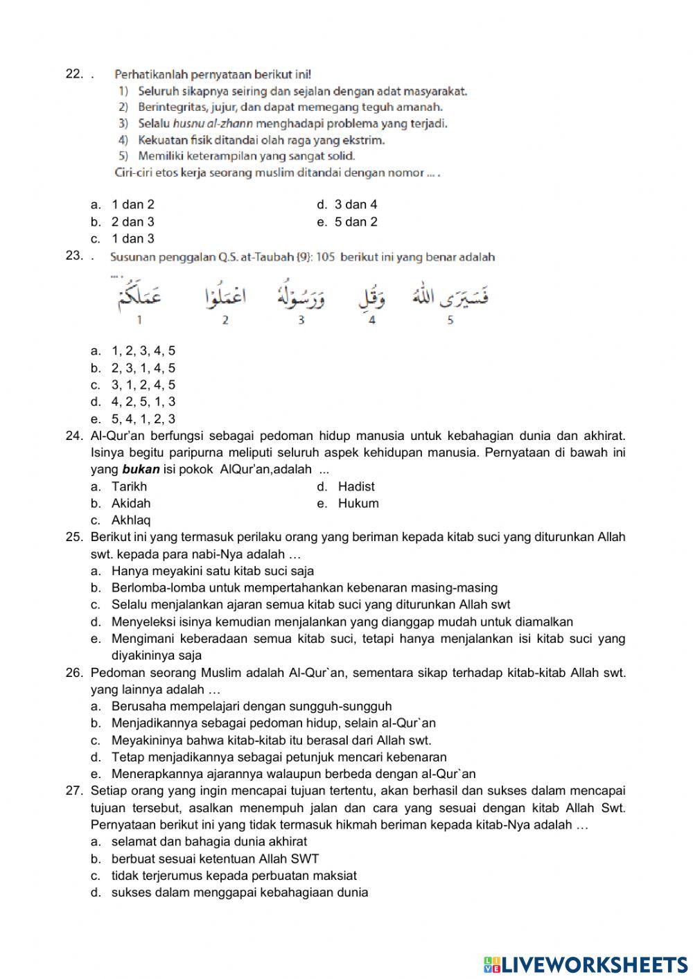 Uas ganjil pai kls xi