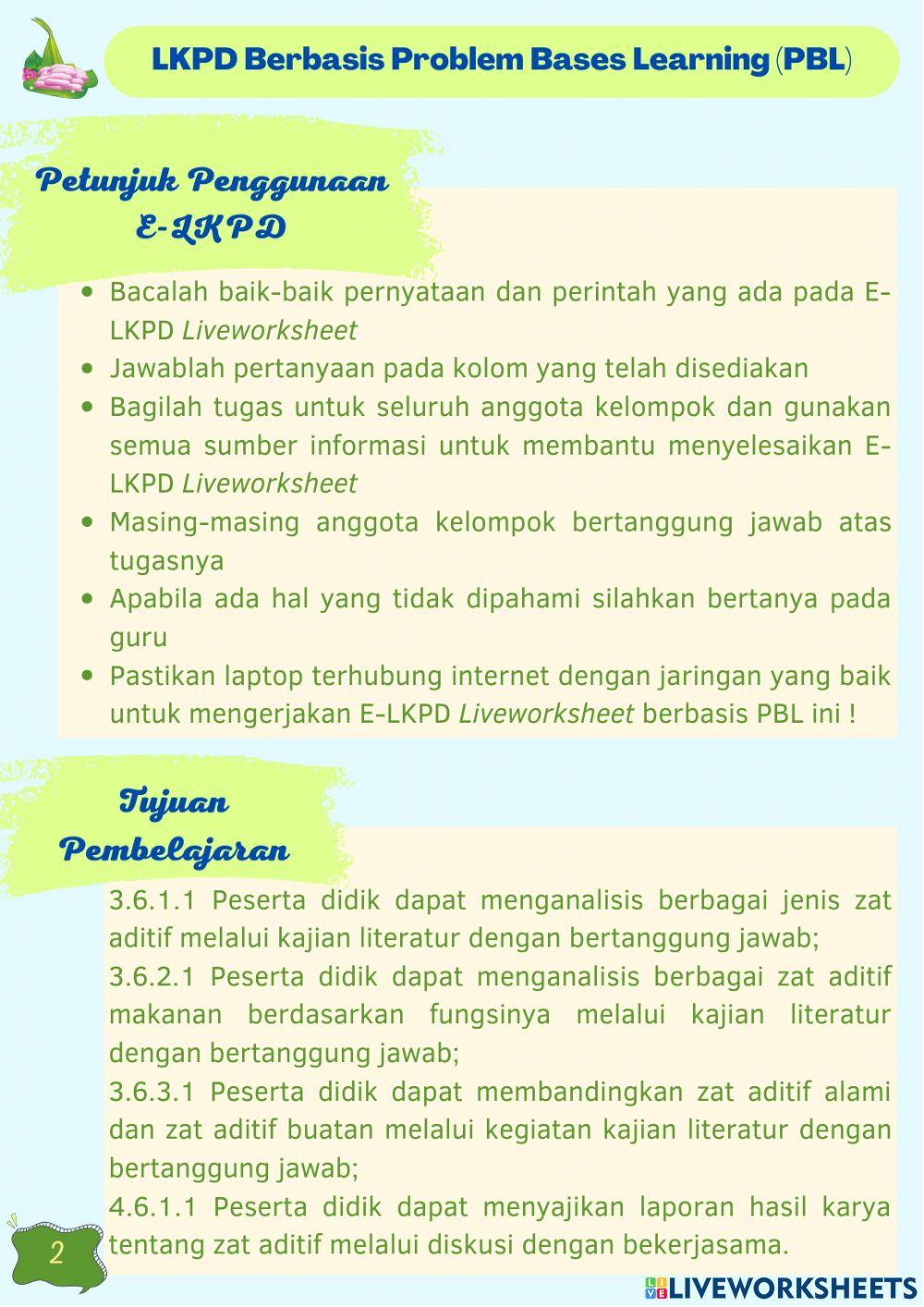 LKPD Zat Aditif (Aksi 3)