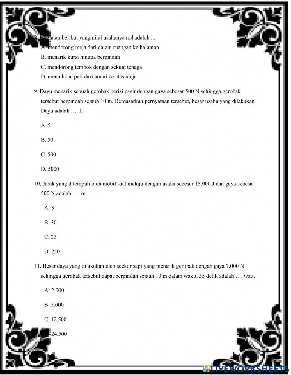 Sts usaha dan pesawat sederhana