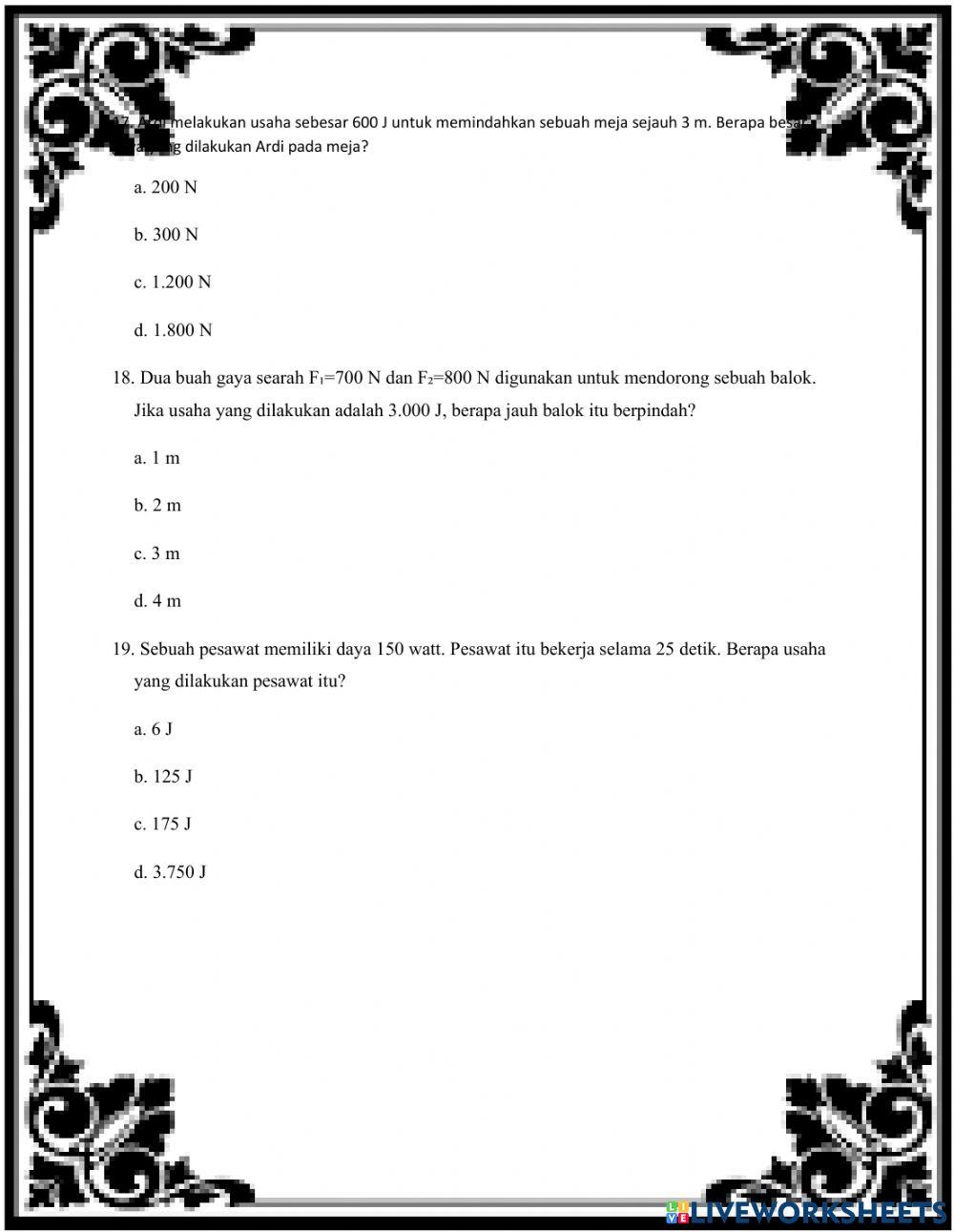 Sts usaha dan pesawat sederhana