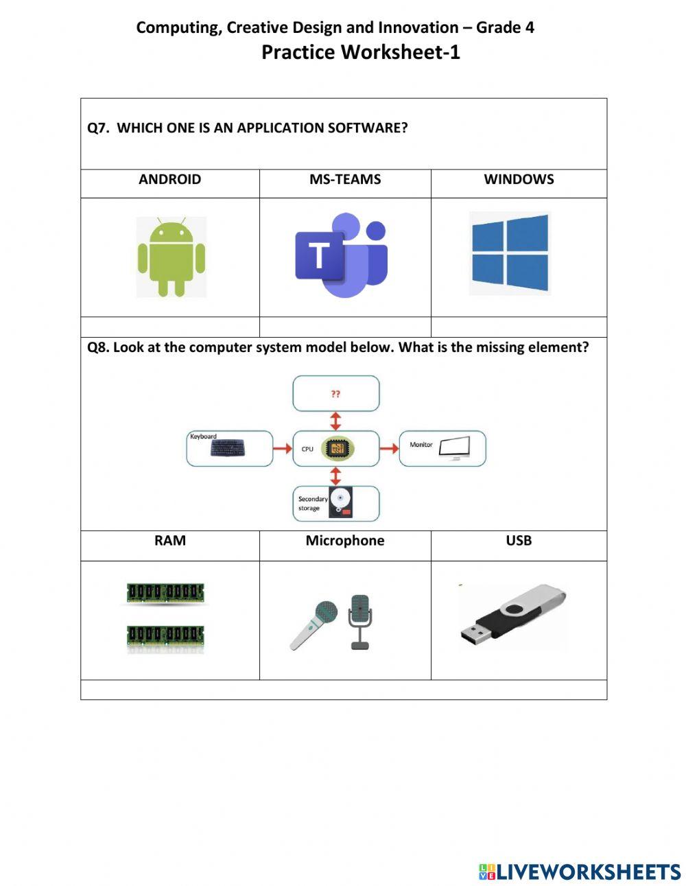 Practice worksheet-gr-4