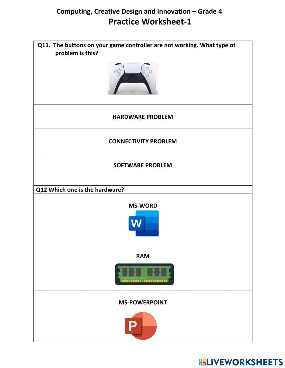 Practice worksheet-gr-4