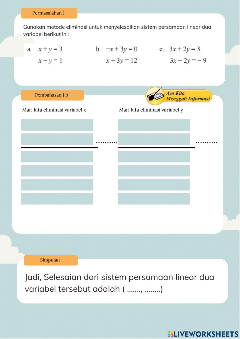 Lkpd - metode eliminasi