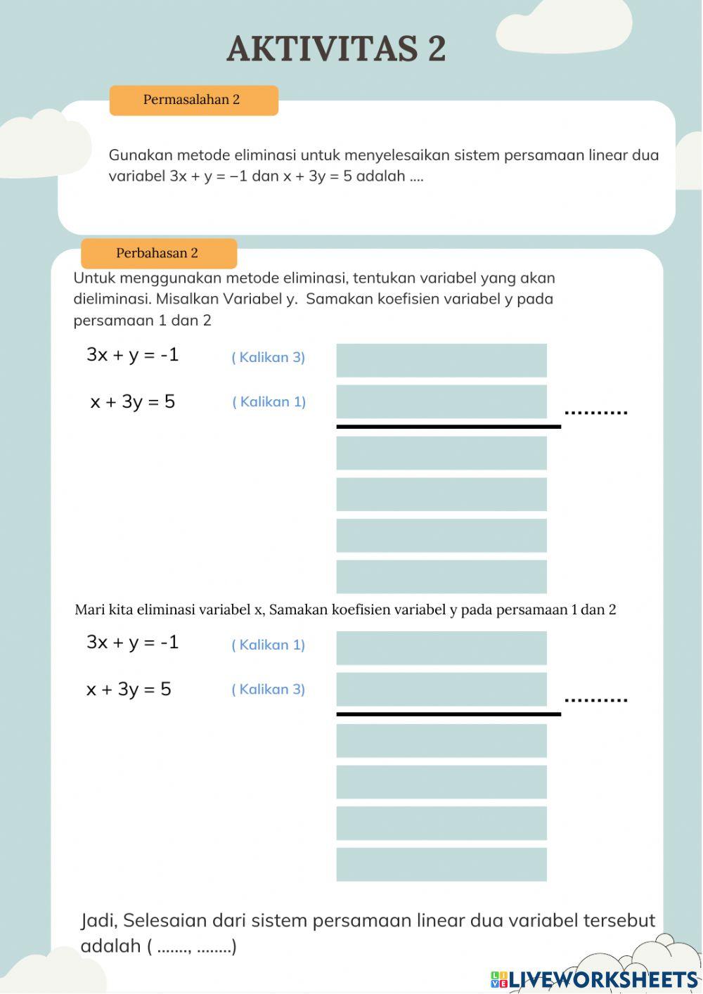 Lkpd - metode eliminasi