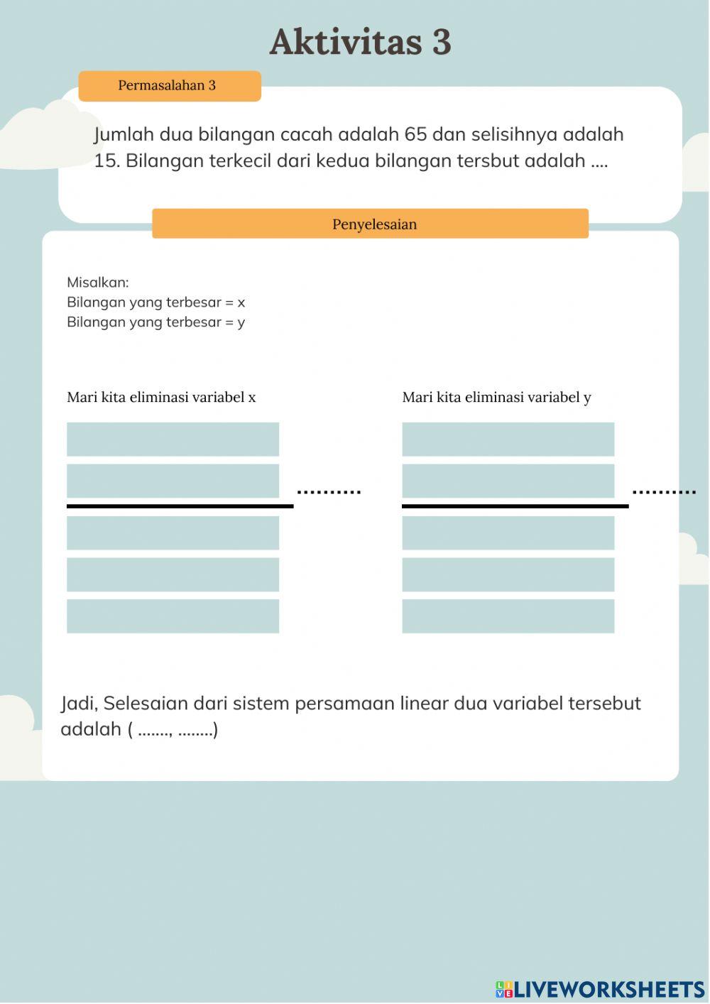 Lkpd - metode eliminasi