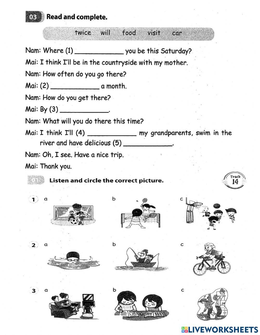 G5-review u5 l2+3 listening