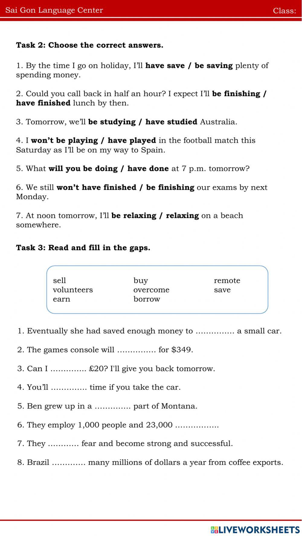 Pear future continuous