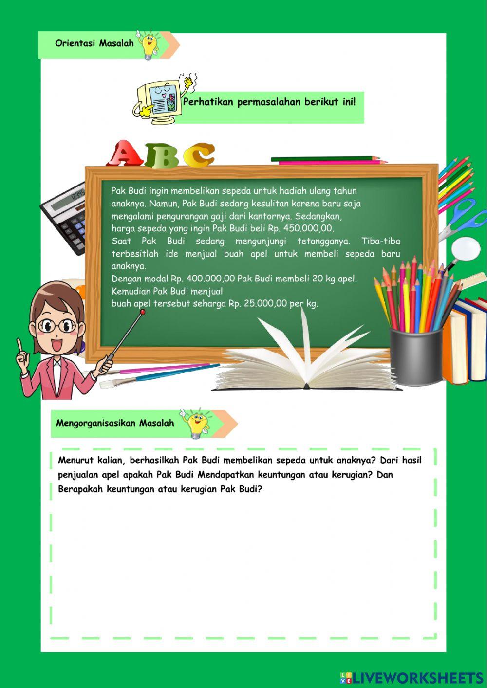 LKPD Berbasis PBL Materi Aritmetika Sosial