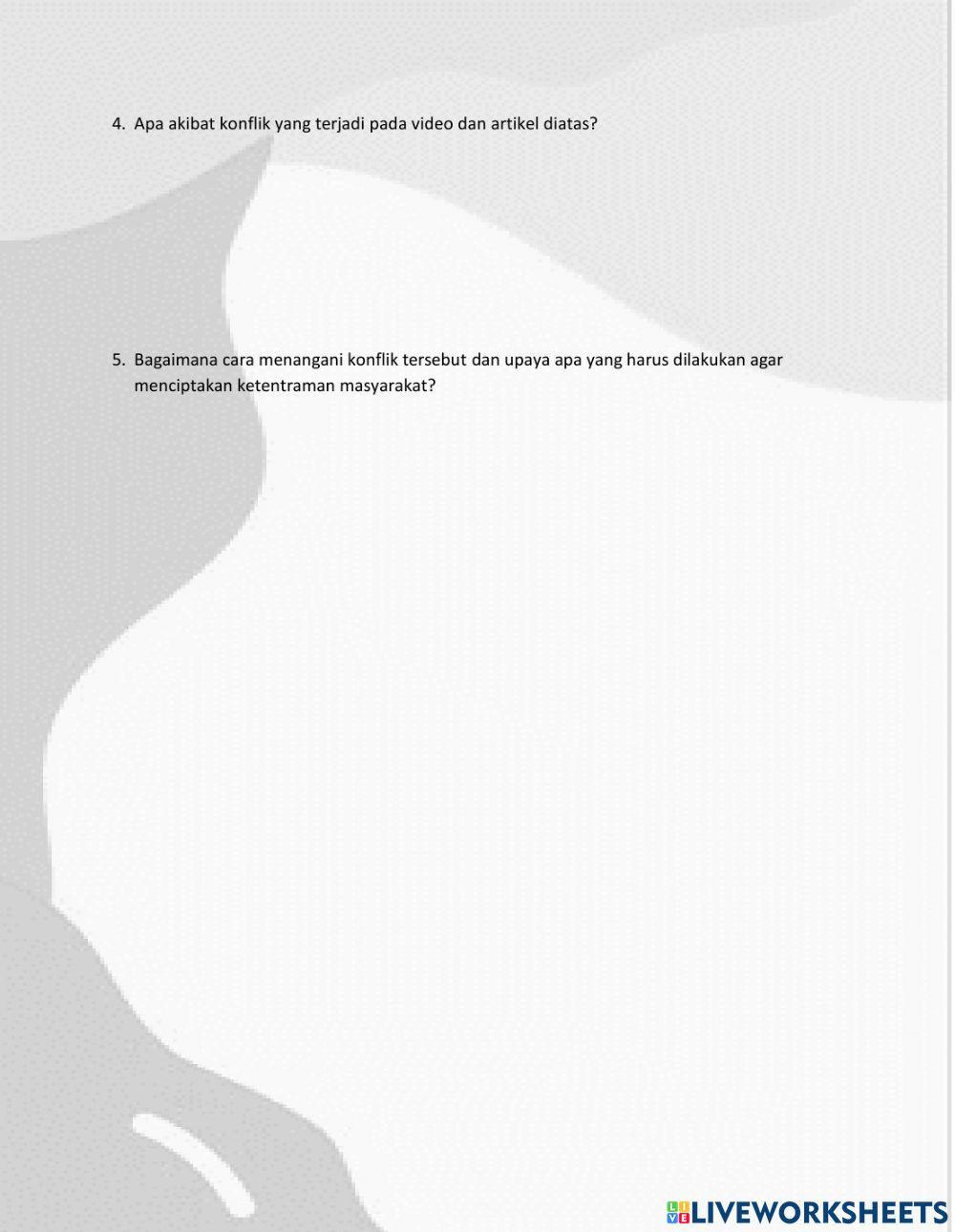 Konflik Sosial dan Integrasi