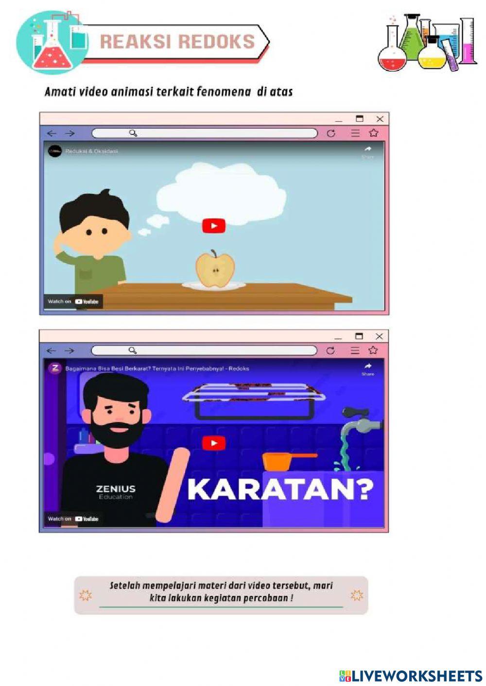 LKPD Reaksi Reduksi Oksidasi