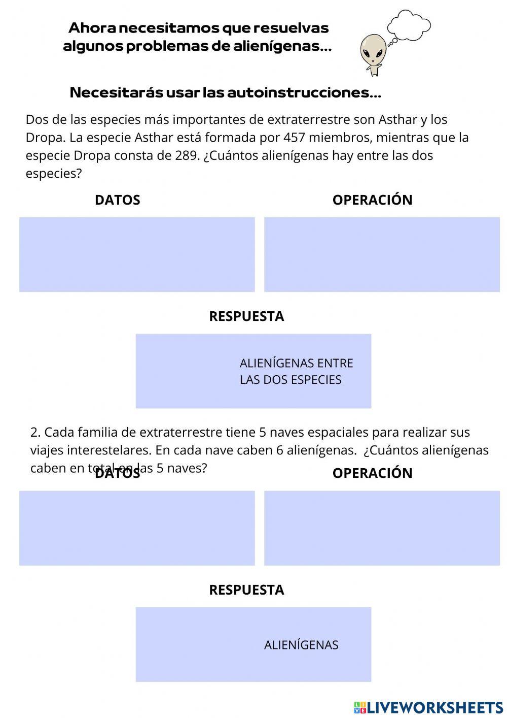 Problemas 2º primaria