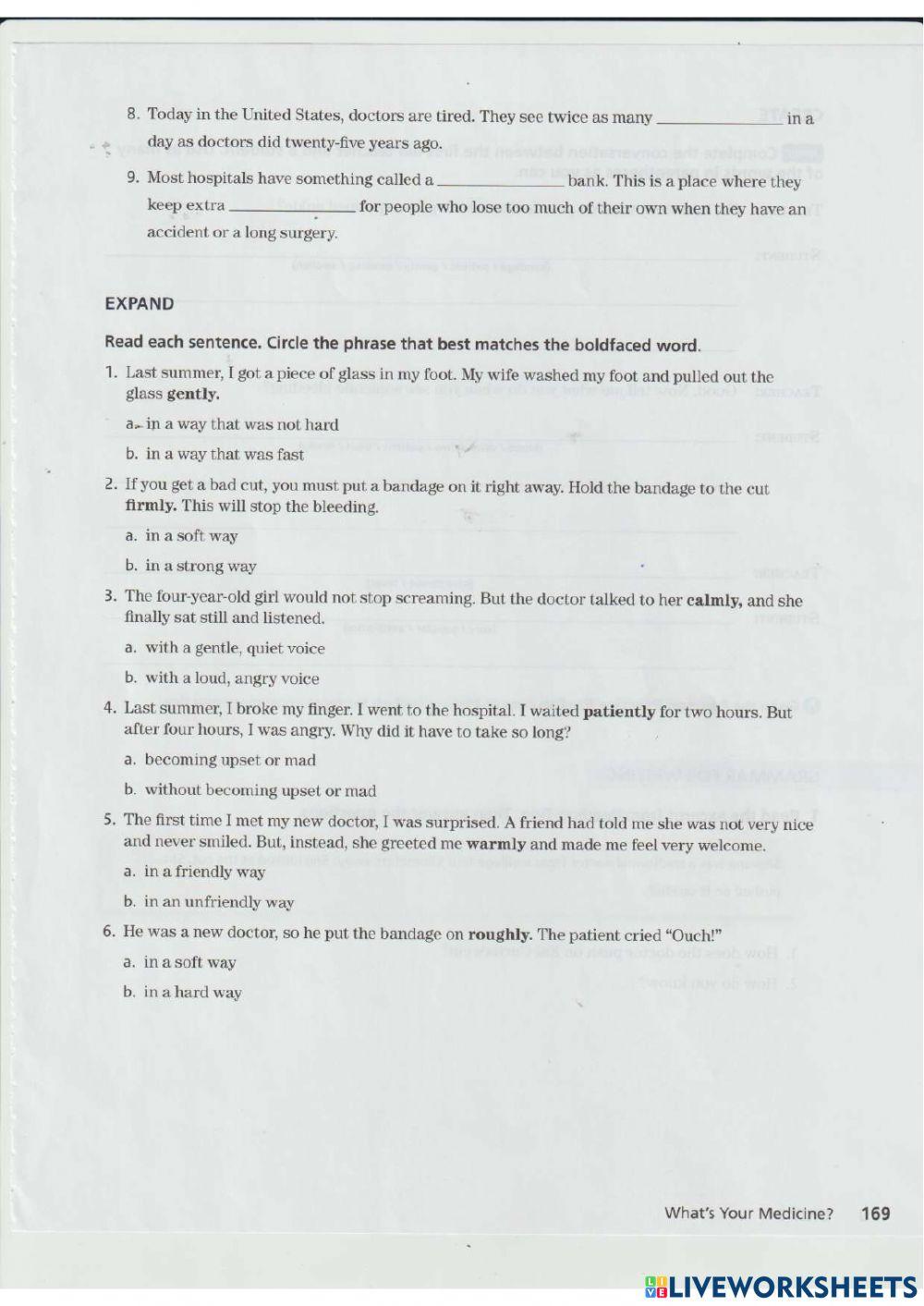 Focus on Writing - Pages 168 & 169 - Unit 7 - Northstar 2