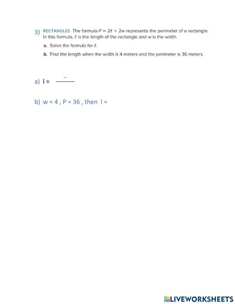 Worksheet