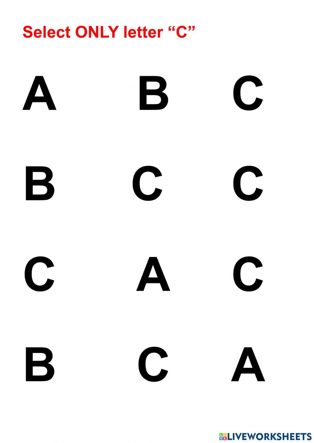 Number 3 - Letter C