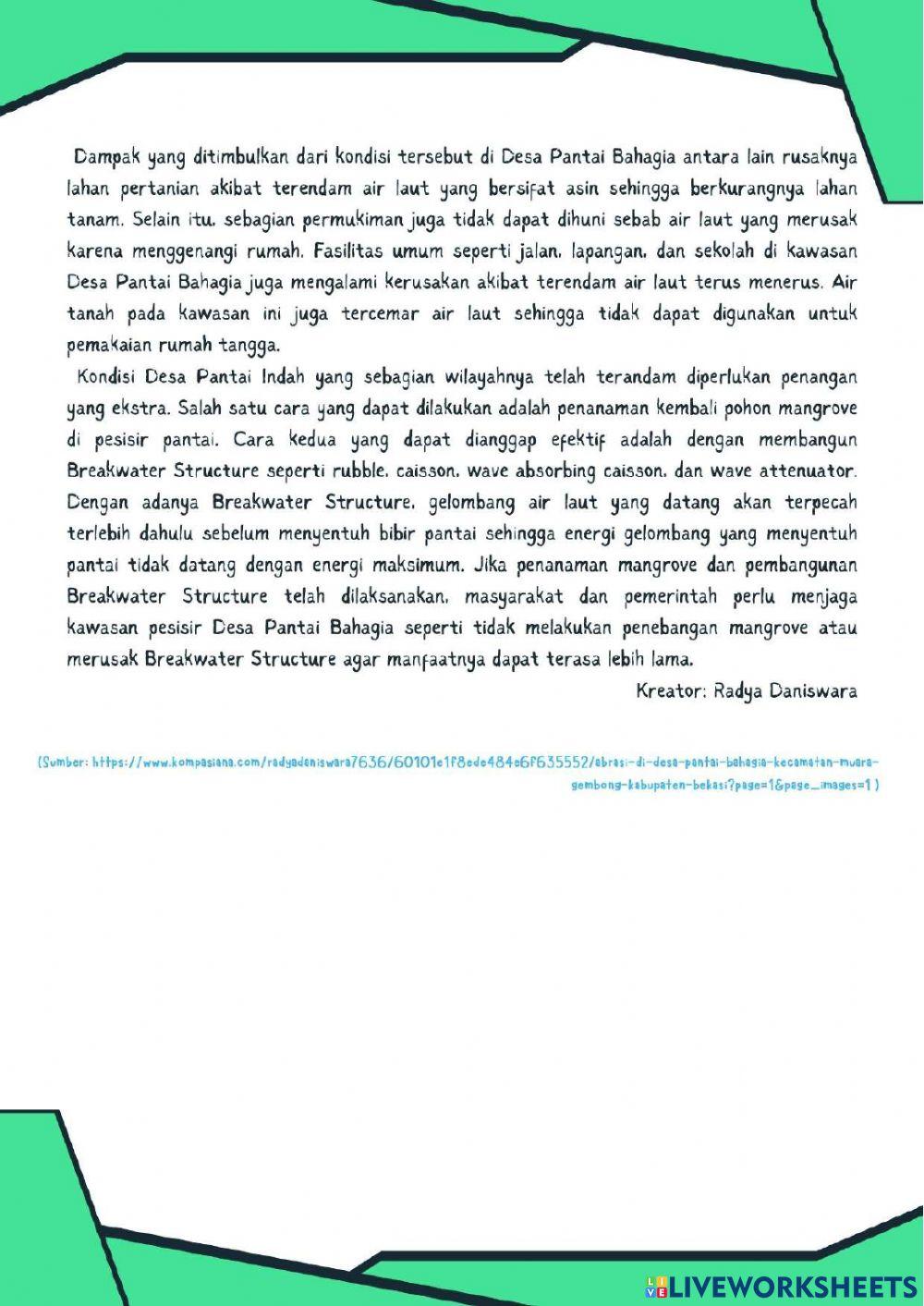 Teks Eksposisi Pengetahuan