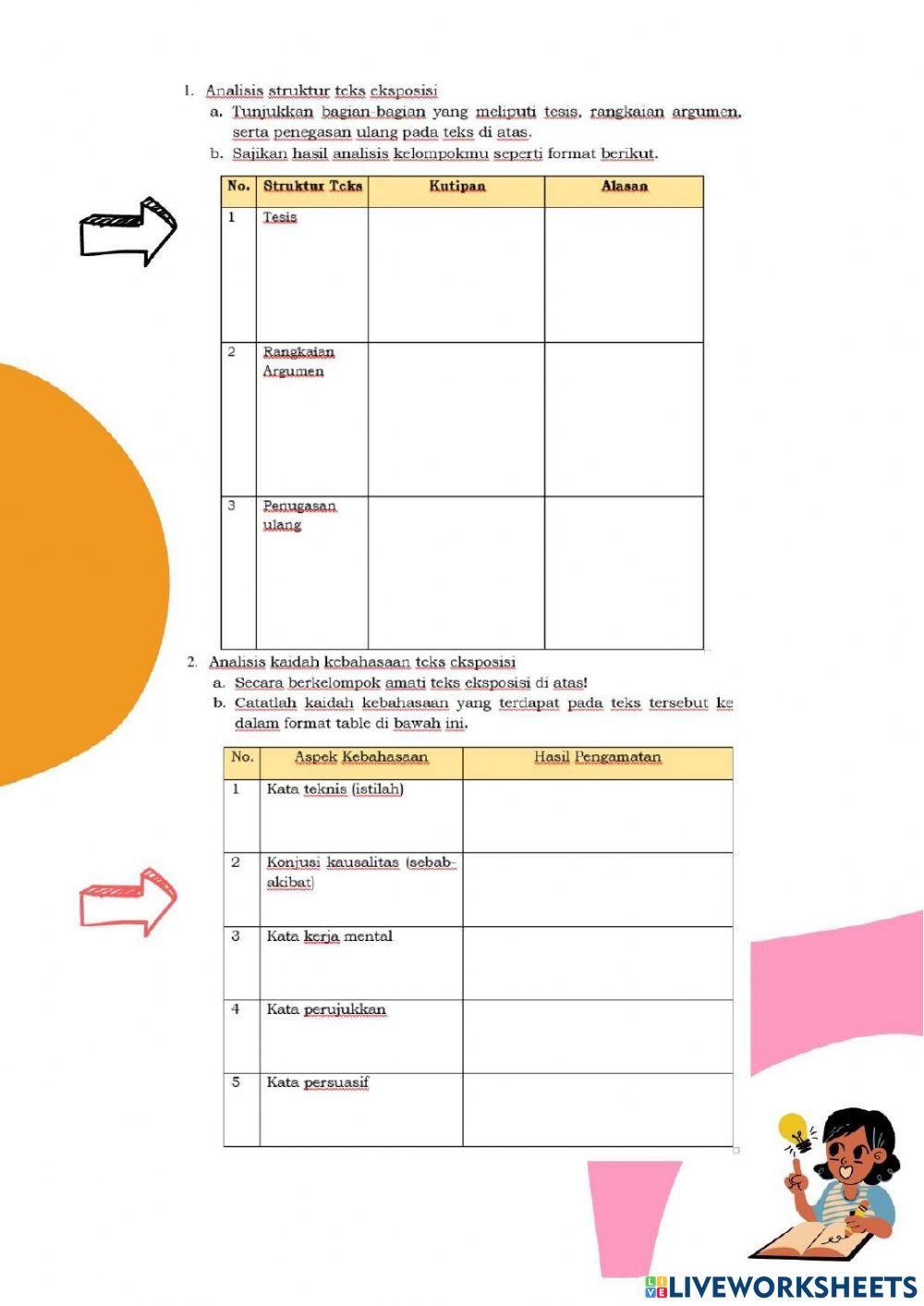 Teks Eksposisi Pengetahuan