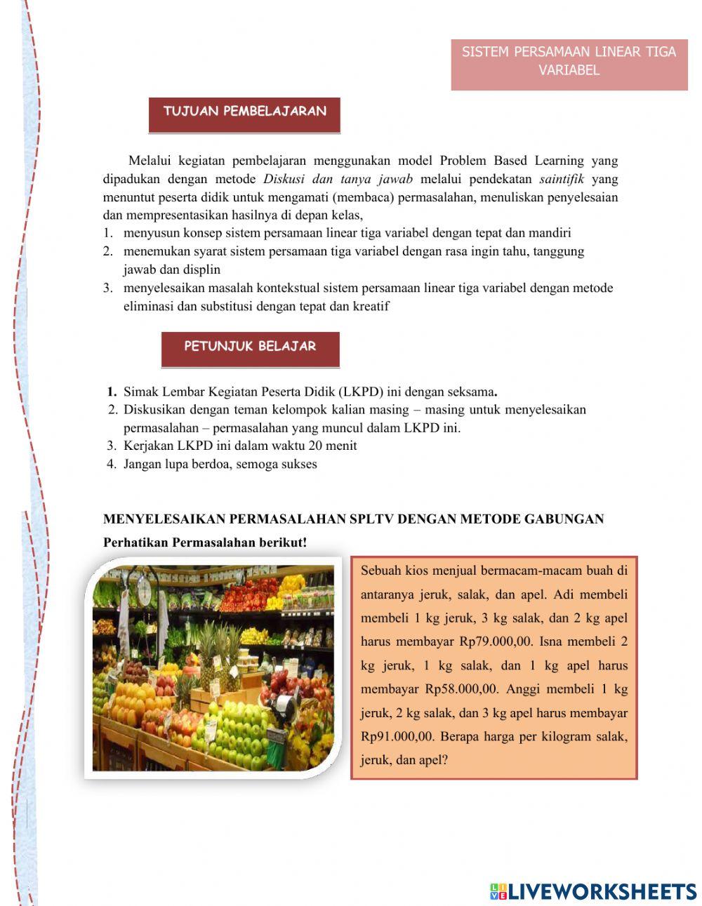 SPLTV metode Gabungan