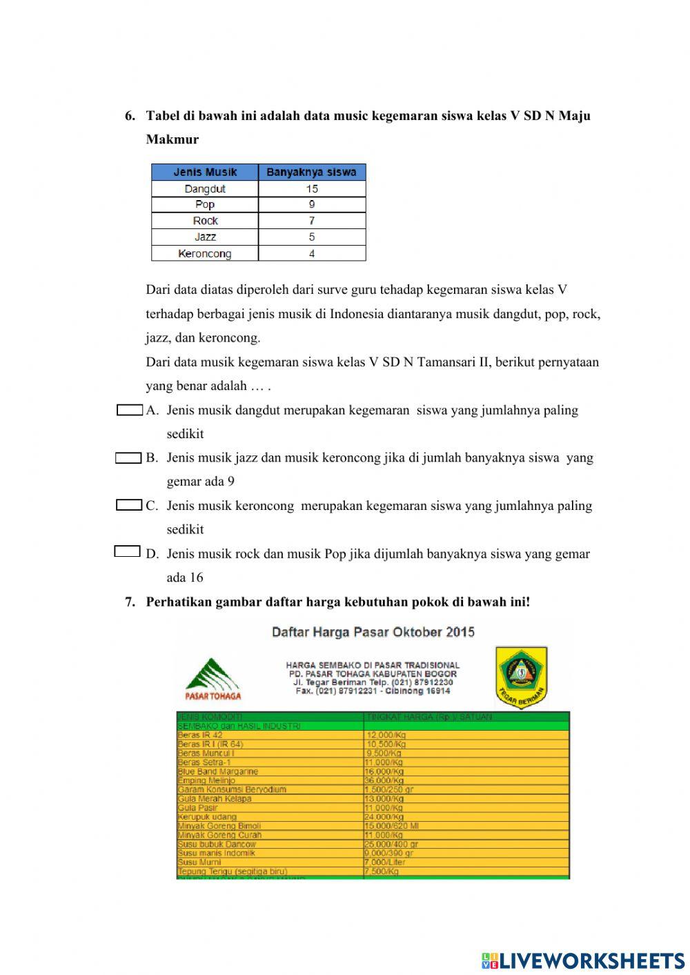 Latihan akm literasi
