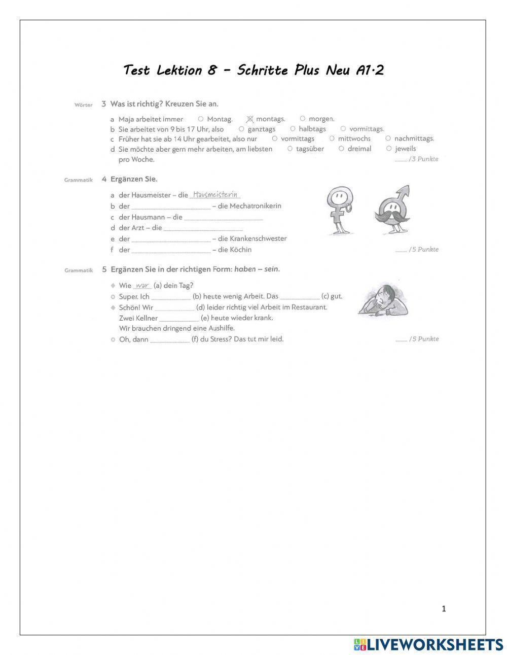 Testtrainer Lek8.Schritte Plus A1.2