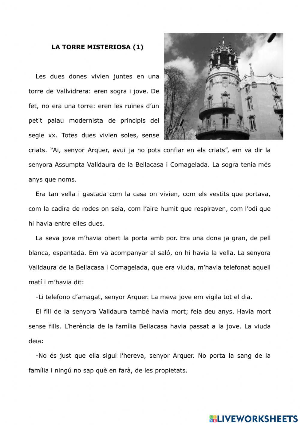 La torre misteriora 1