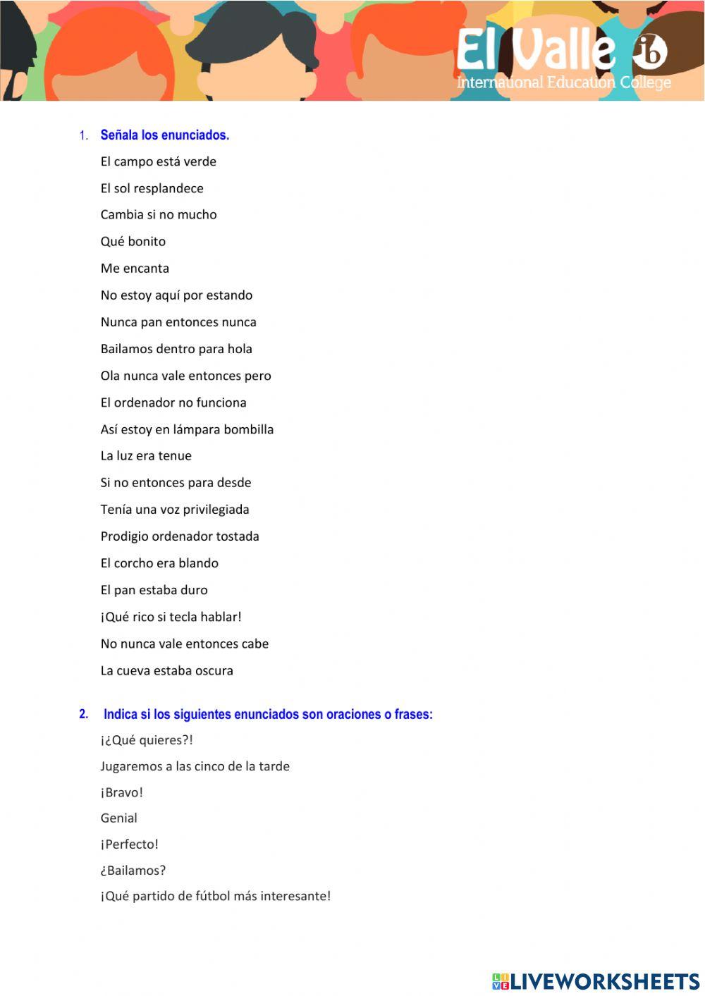 Texto, párrafo y enunciado