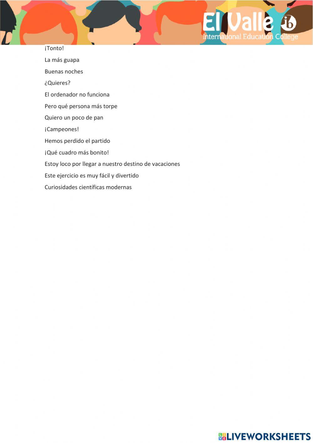 Texto, párrafo y enunciado