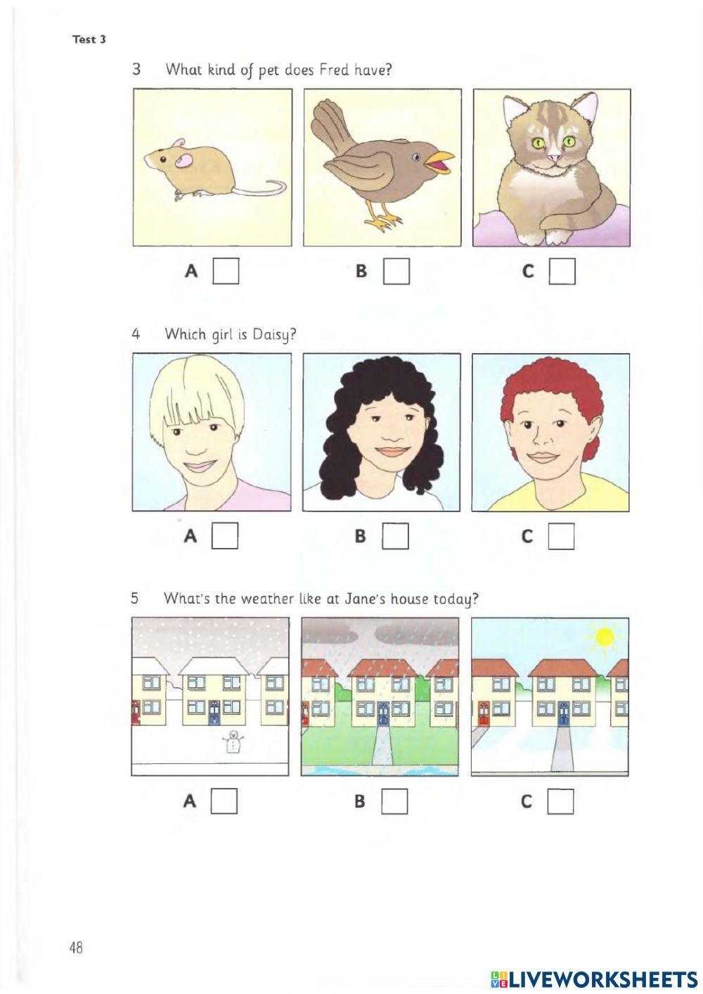 Movers- Listening test