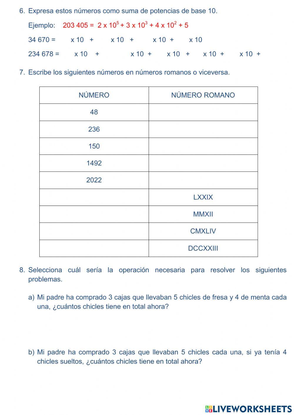 Tema 1 - números naturales (2ª parte)