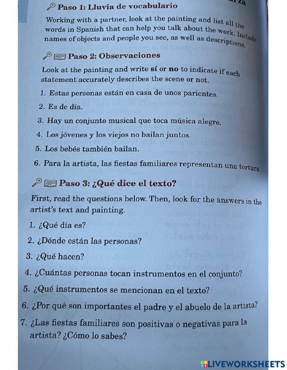 Lectura de comprension SPAN MS