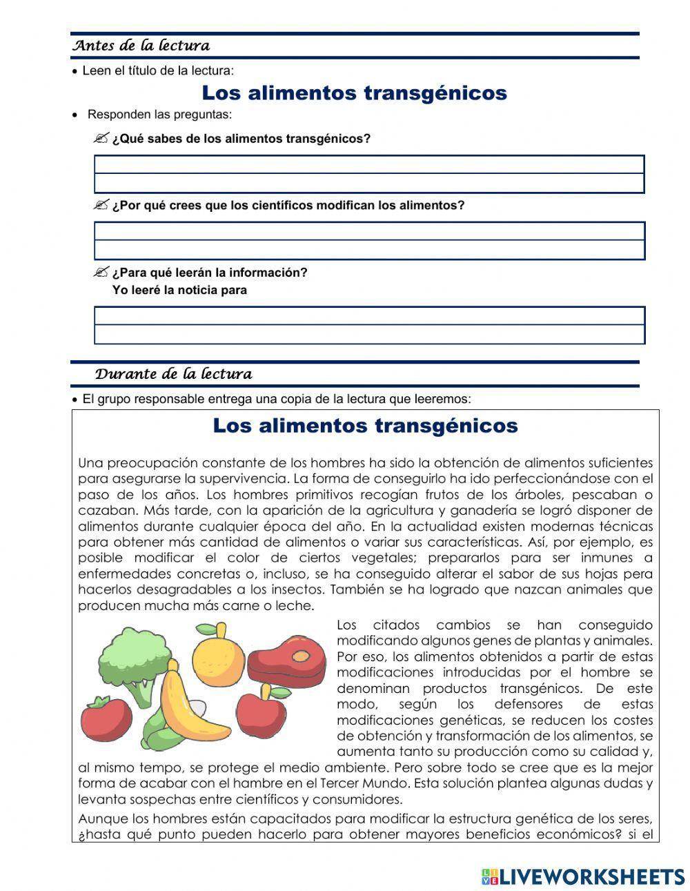 Alimentos transgenicos