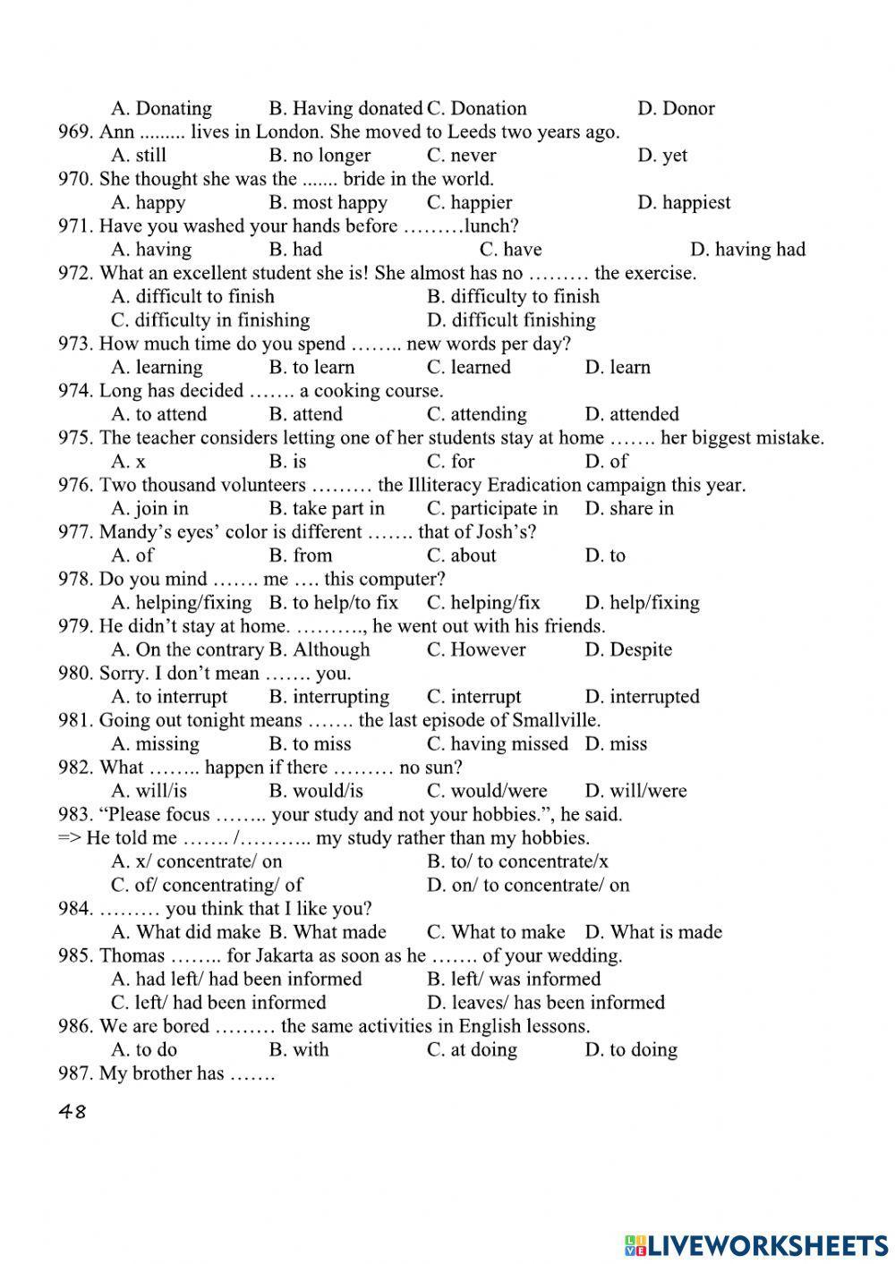 Practice for grade 12-12