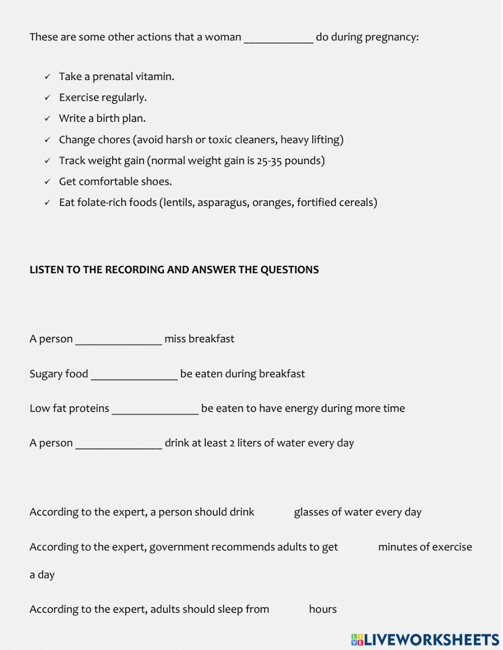 Examen modals gerunds infinitives