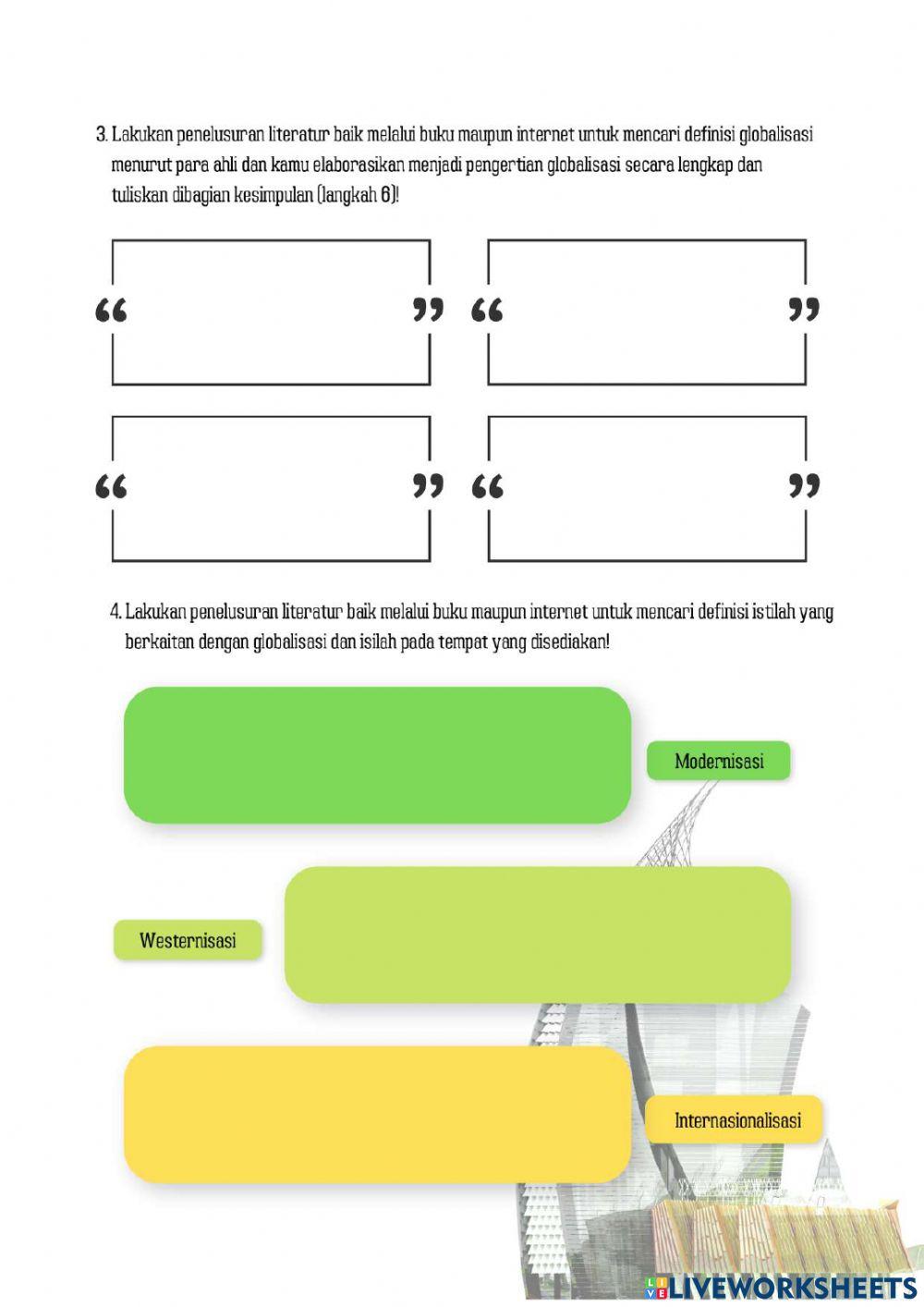 LKPD Pengertian Globalisasi
