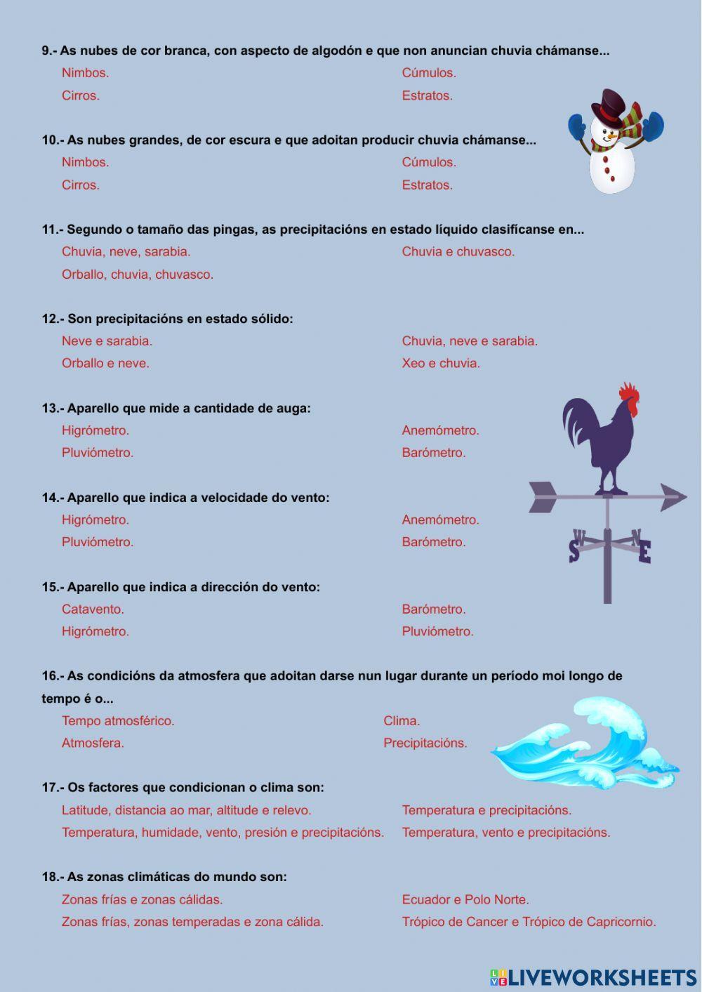 O Tempo atmosférico