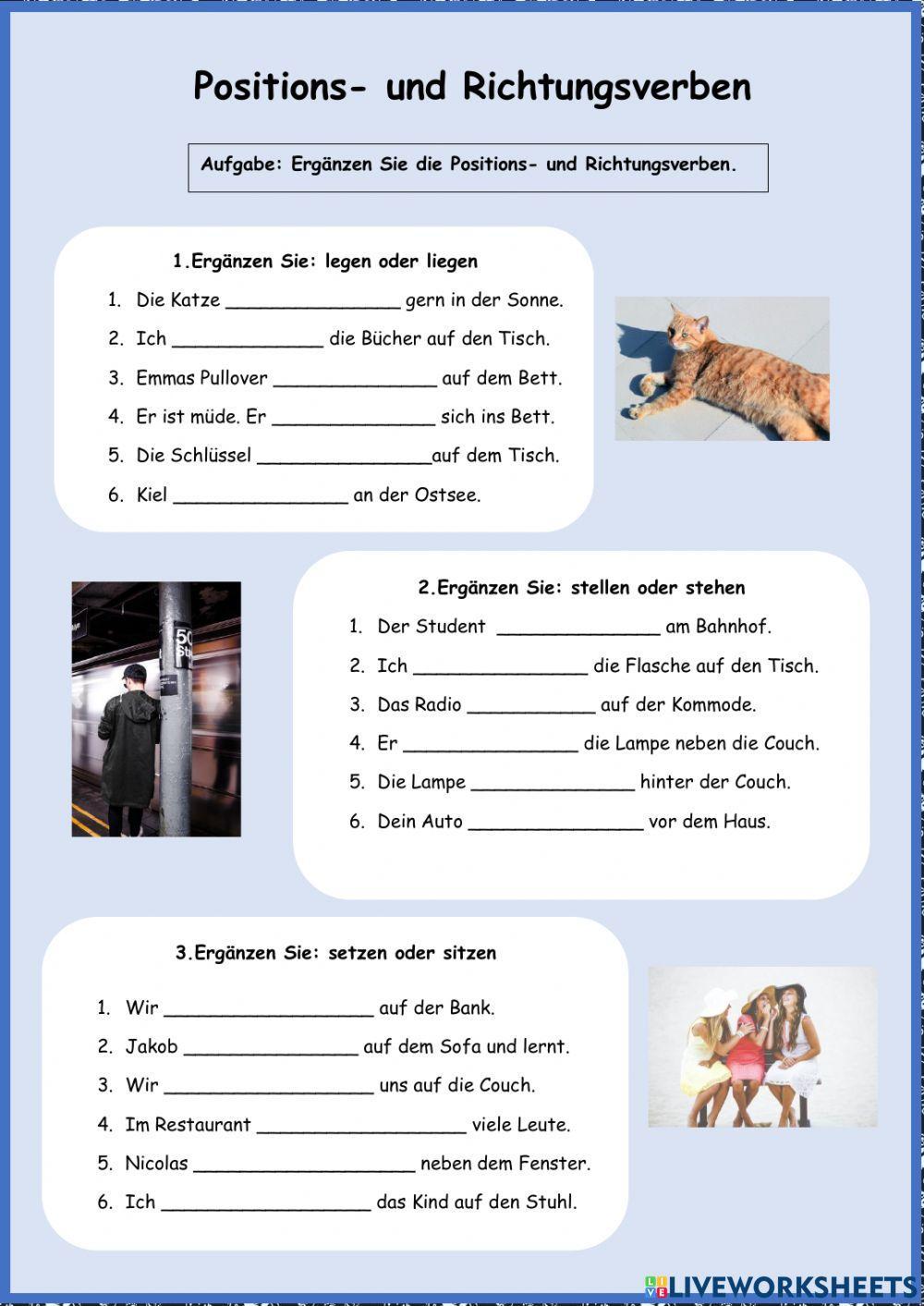 Positions- und Richtungsverben