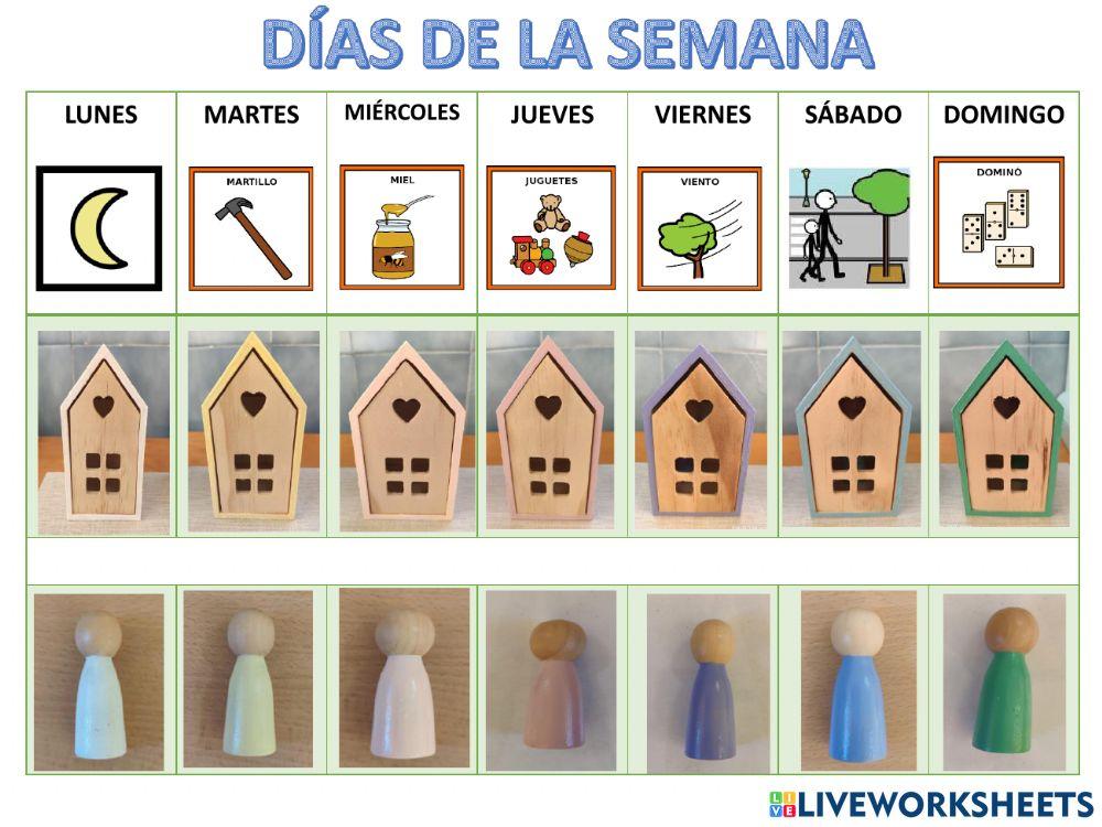 Días de la semana CEIP Santiago