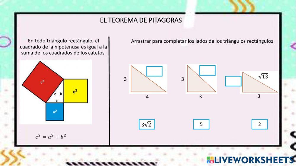Teorema de pitagoras