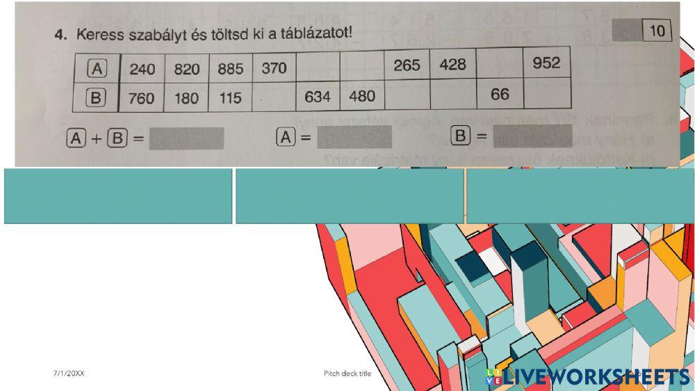 Matek felmero gyakorlasok okt A,B,C