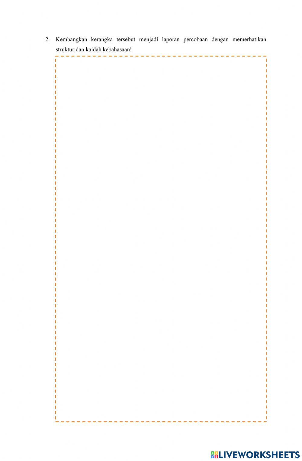 LKPD Teks Laporan Percobaan