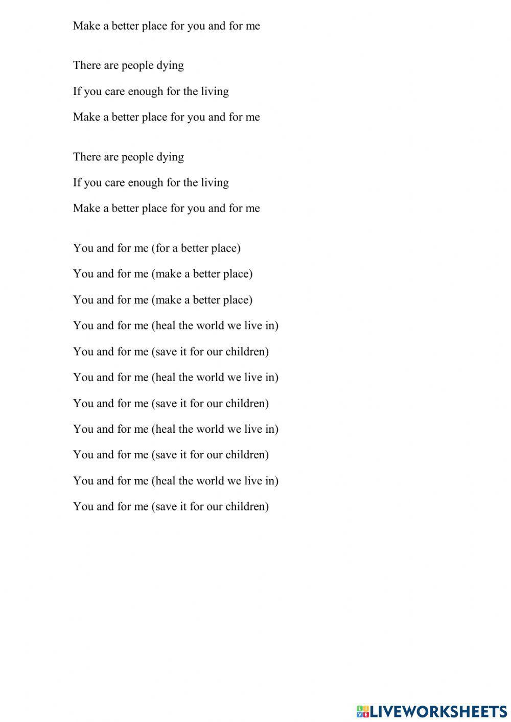 Heal the World - Michael Jackson