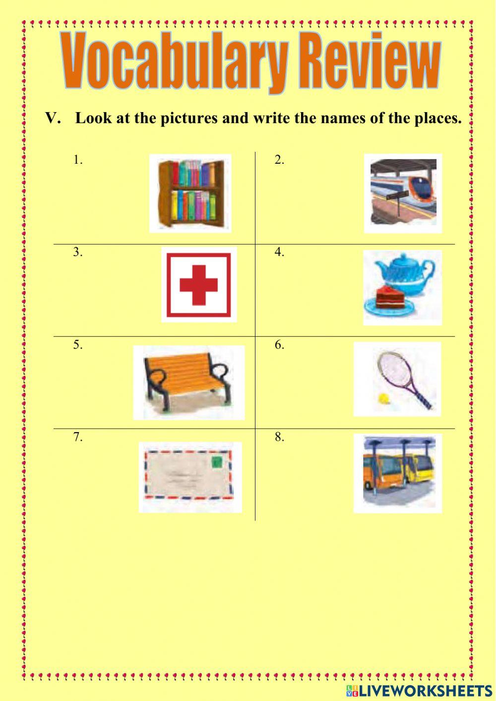 Unit 2. Around your Town