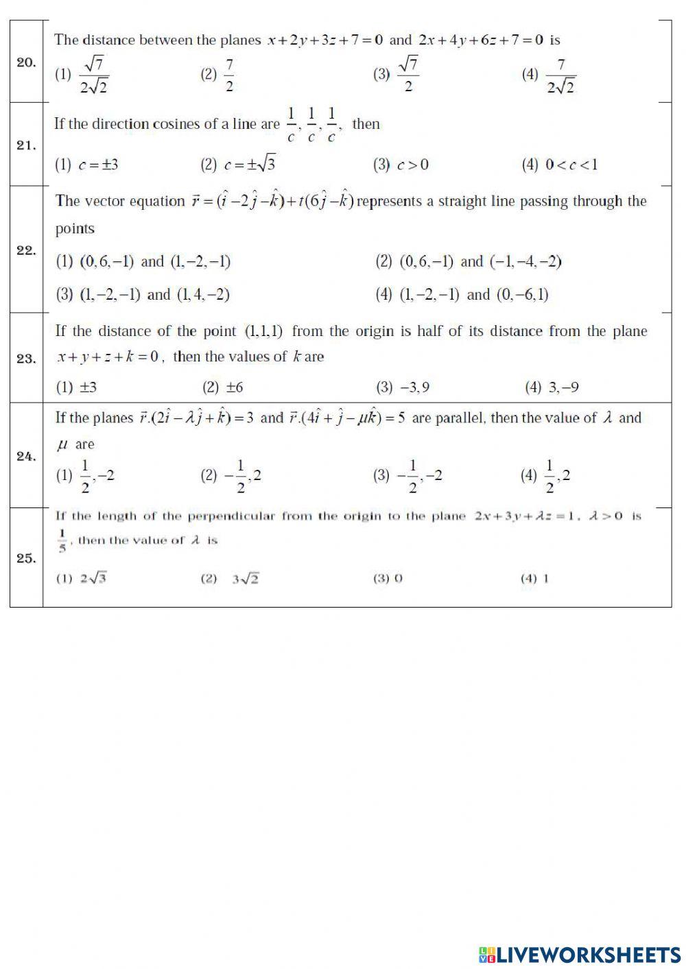 112-MATHS-VECTOR ALGEBRA