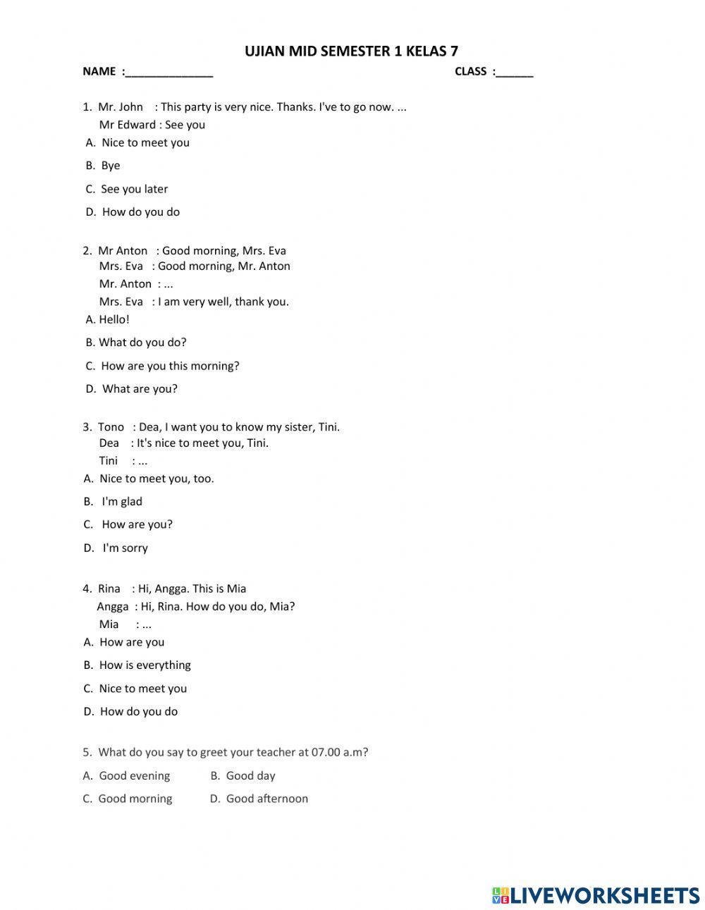 ujian mid sem 1 kls 7