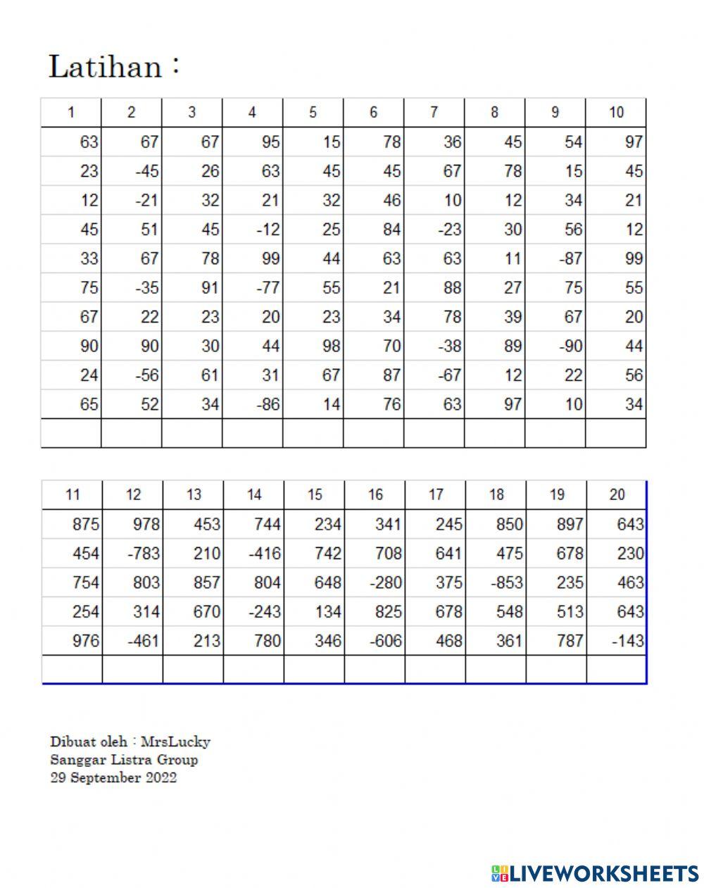 Latihan pul 10 bar rat 5 bar 2nd