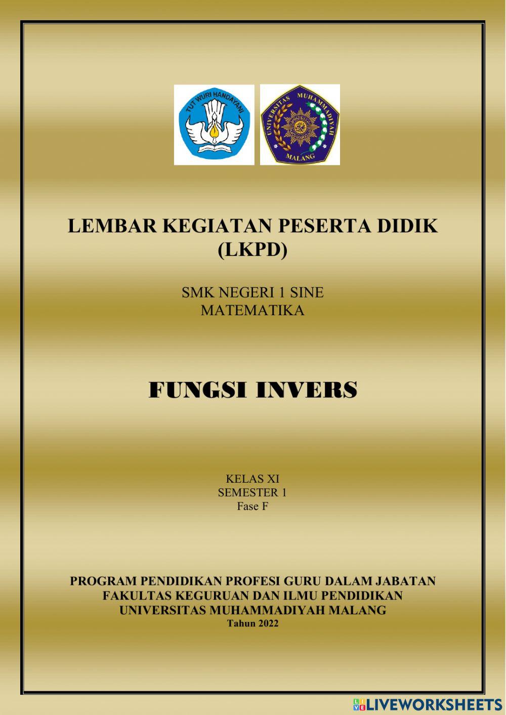 Lembar kerja peserta didik