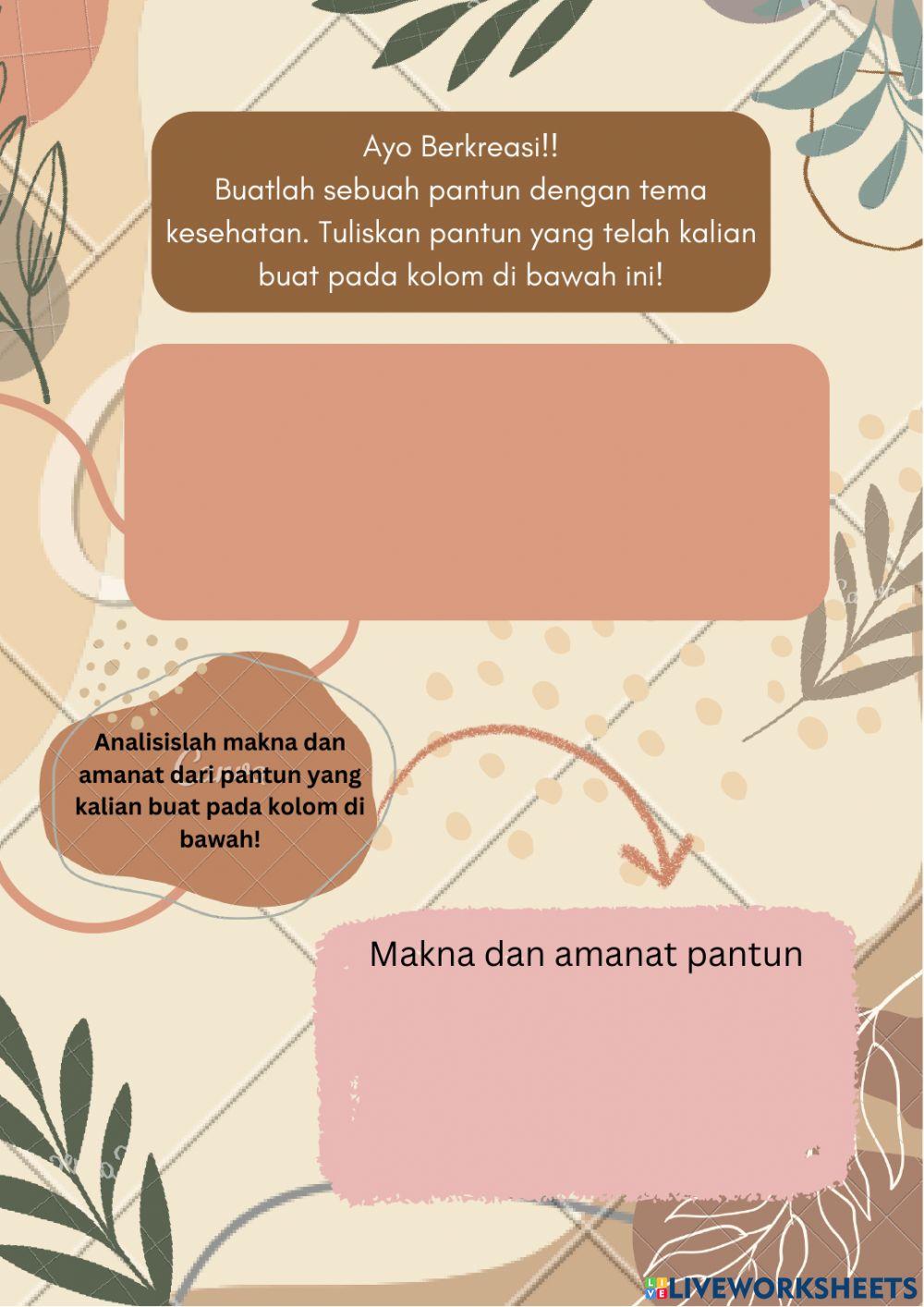 Menentukan Makna dan Amanat Pantun