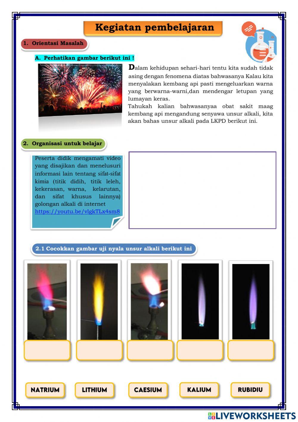 E-LKPD Golongan Unsur Alkali