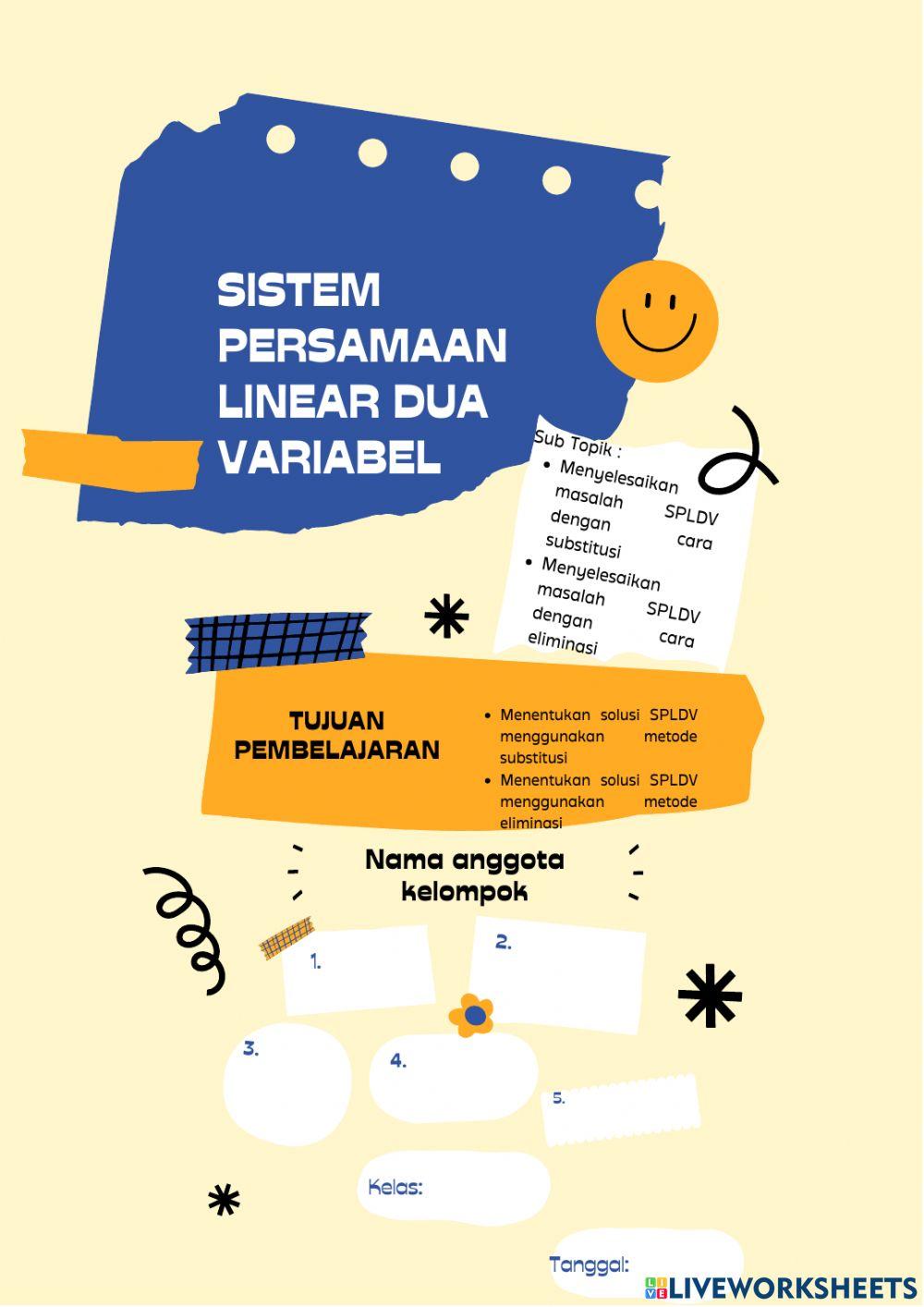 Sistem persamaan linier dua variabel